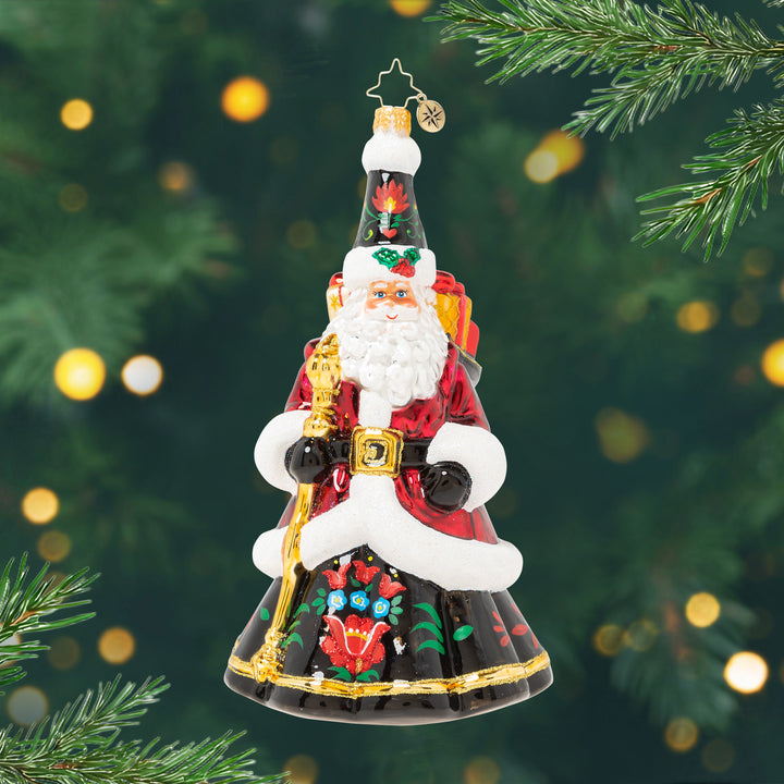 Festive Folk Santa