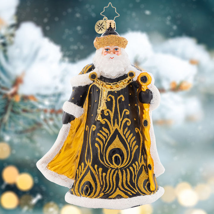 Ebony Elegance Santa Signed