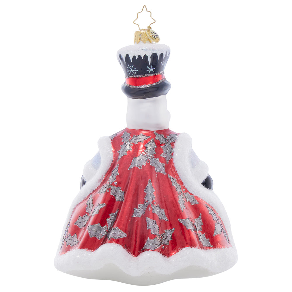 Back image - Frosted Holly Friend - (Snowman ornament)