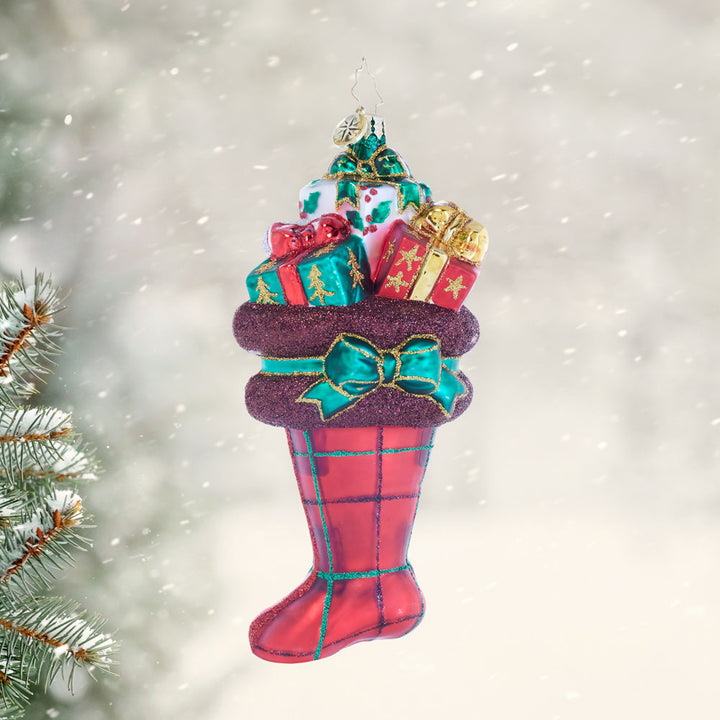 Front image - Festive Tartan Treasures - (Stocking ornament)