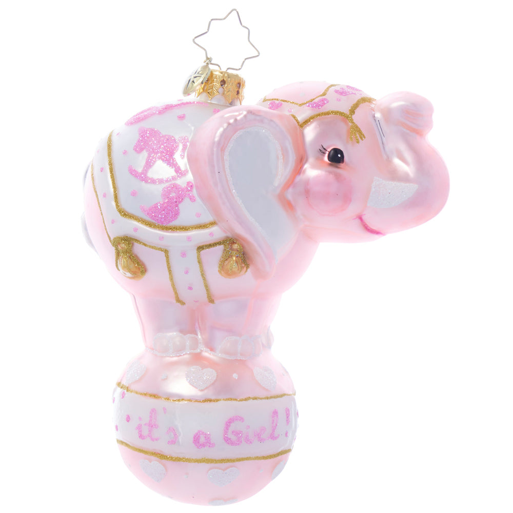 Side image - Balancing Baby Girl - (Baby girl ornament)