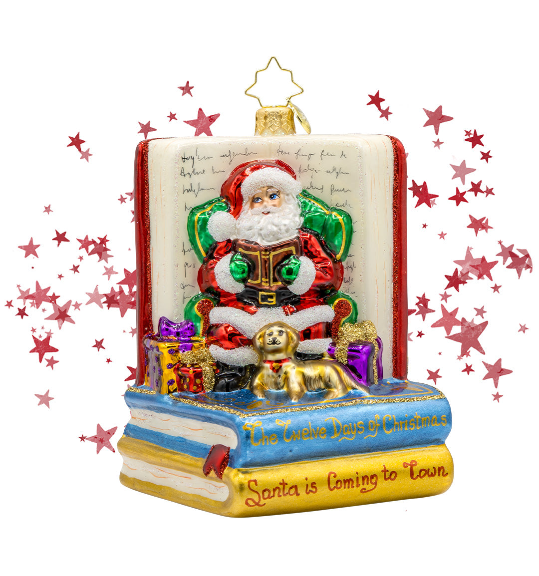 Americana Santa Ornaments