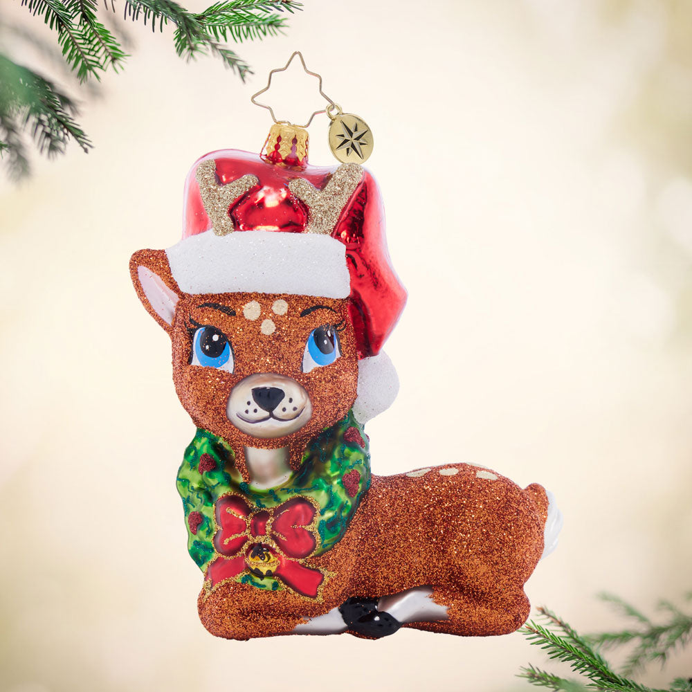 Front image - Fawning Over the Holidays - (Deer ornament)