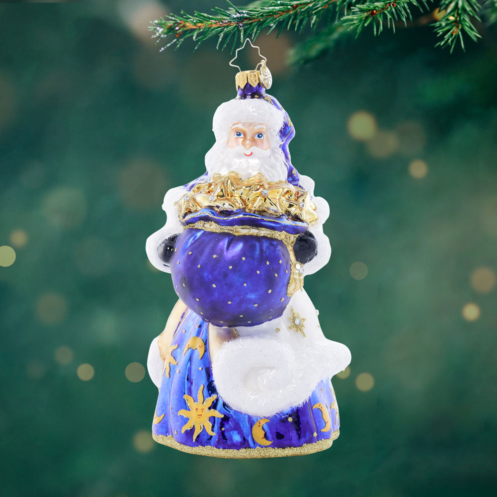 Front image - Cosmic Christmas Claus - (Santa ornament)