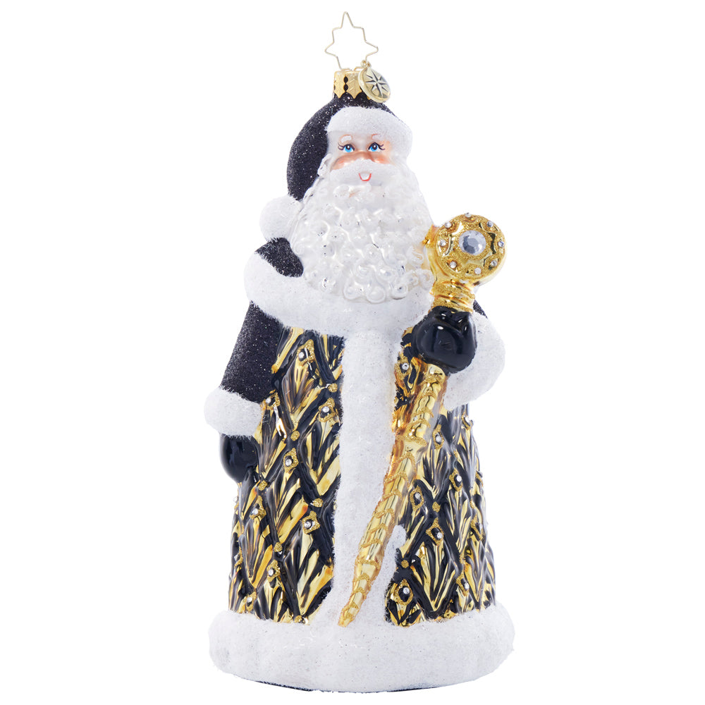 Front image - Art Deco Santa - (Santa ornament)
