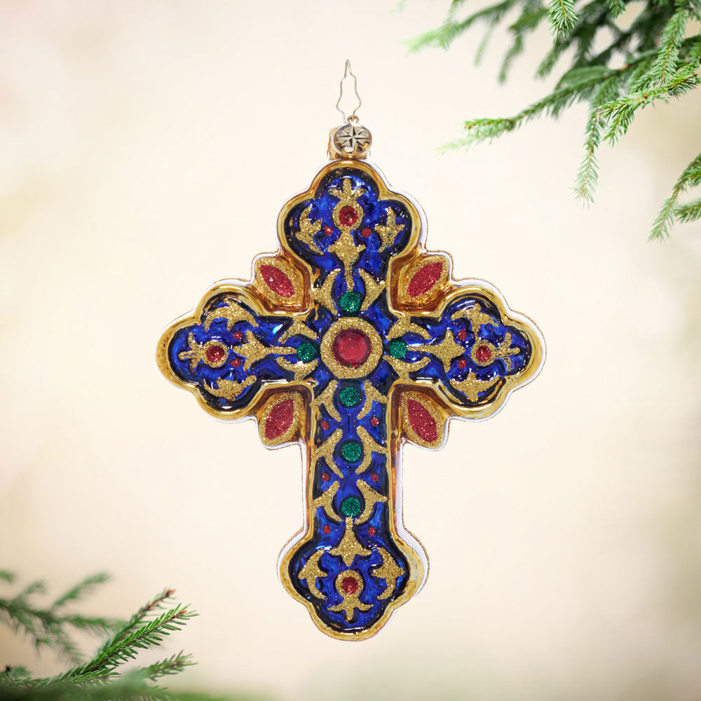 Front image- Sacred Season Cross - (Religious ornament)