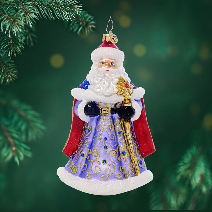 Front image - Regal Red Elegance - (Santa ornament)