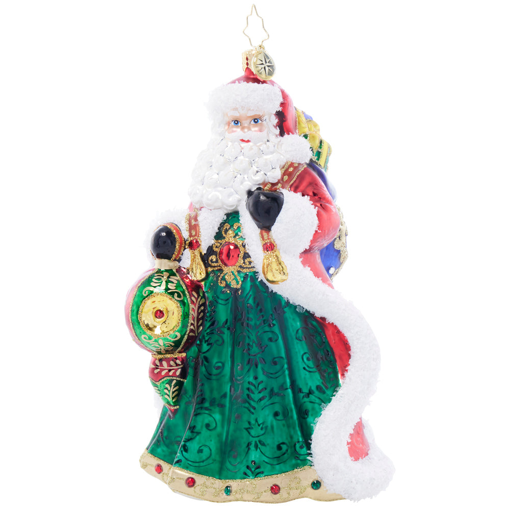 Front image - Santa's Sparkling Keepsake - (Santa ornament)