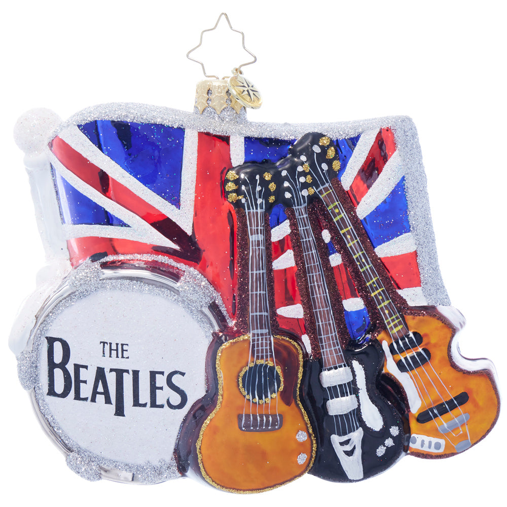 Front image - Fab Four's Union Jack Serenade - (The Beatles ornament)