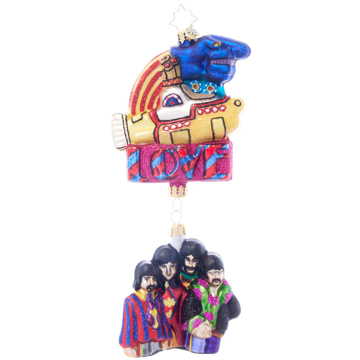 Front image - Submerging into Christmas with the Fab Four - (The Beatles ornament)