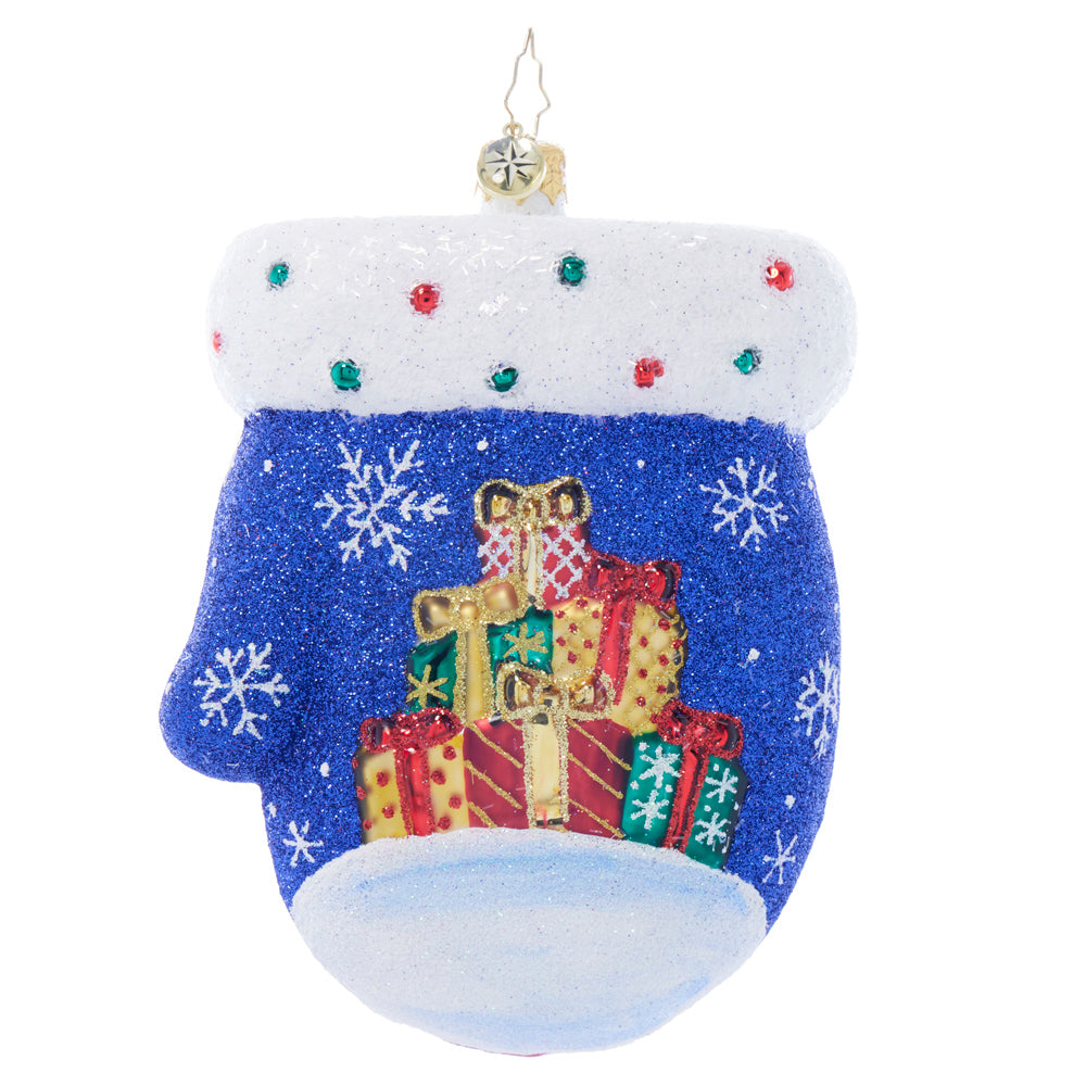 Back image - Winter Wonder Mitten - (Mitten ornament)