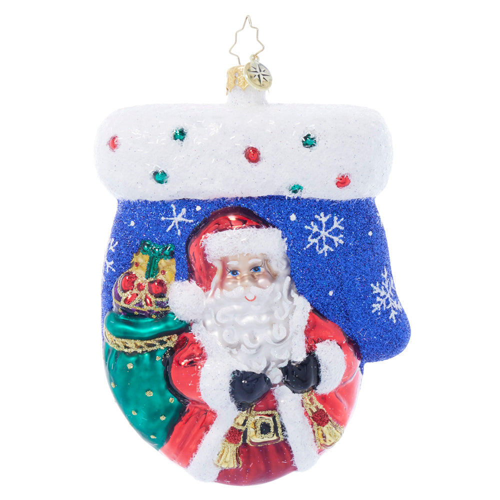 Front image - Winter Wonder Mitten - (Mitten ornament)