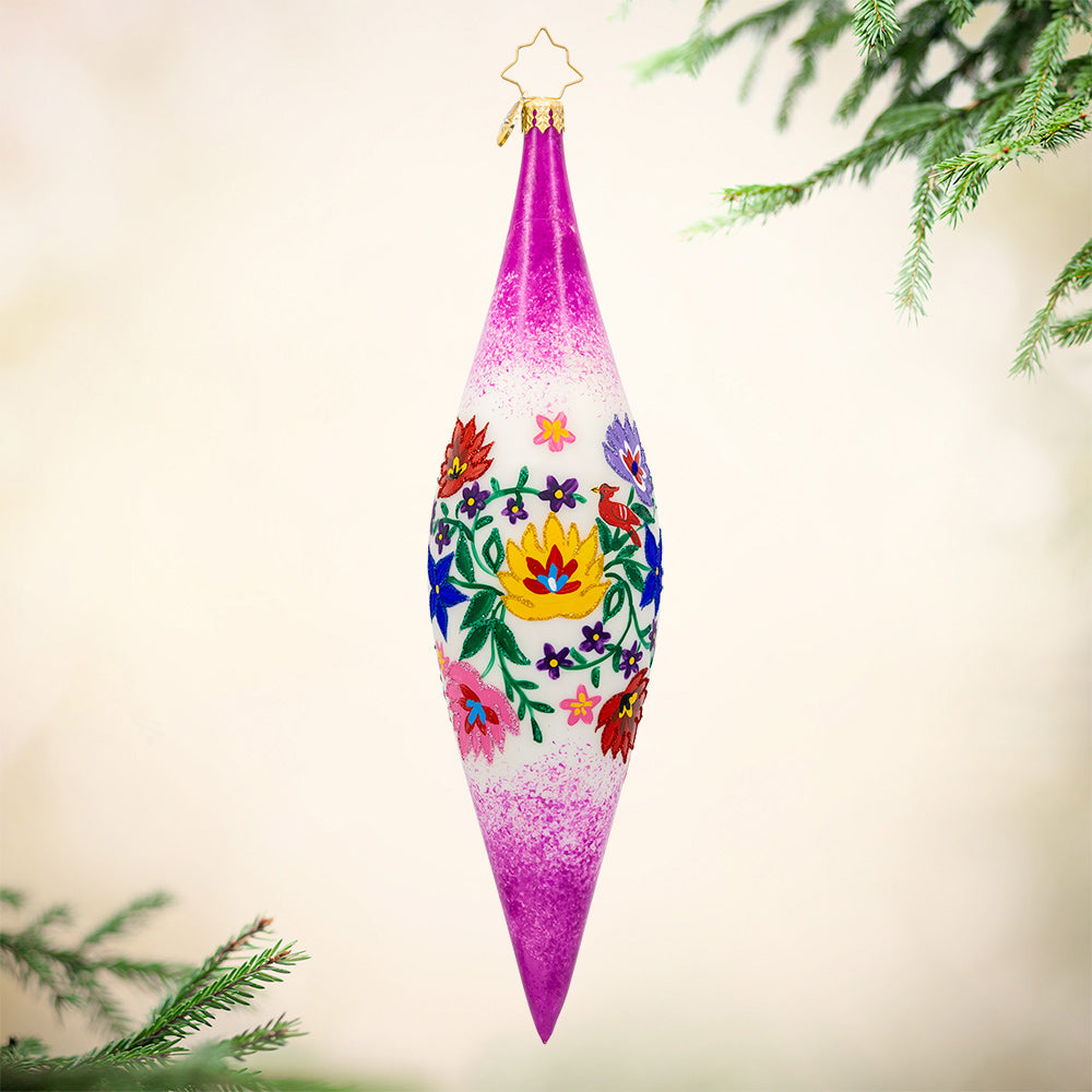 Front image - Purple Season's Gleamings - (Icicle ornaments)