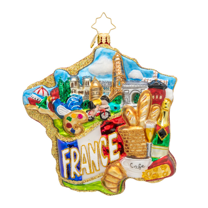 Front image - Vive La France - (Keepsake ornaments)