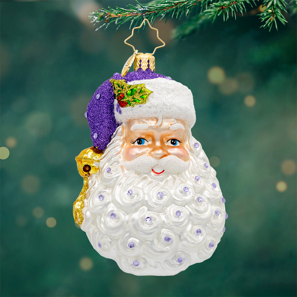 Front image - Birth Stone Santa February - (Santa face)