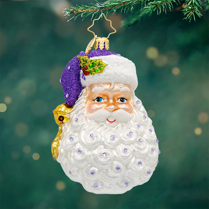 Front image - Birth Stone Santa February - (Santa face)