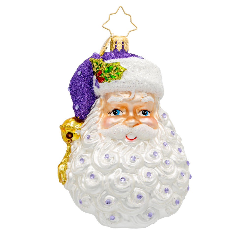 Front image - Birth Stone Santa February - (Santa face)
