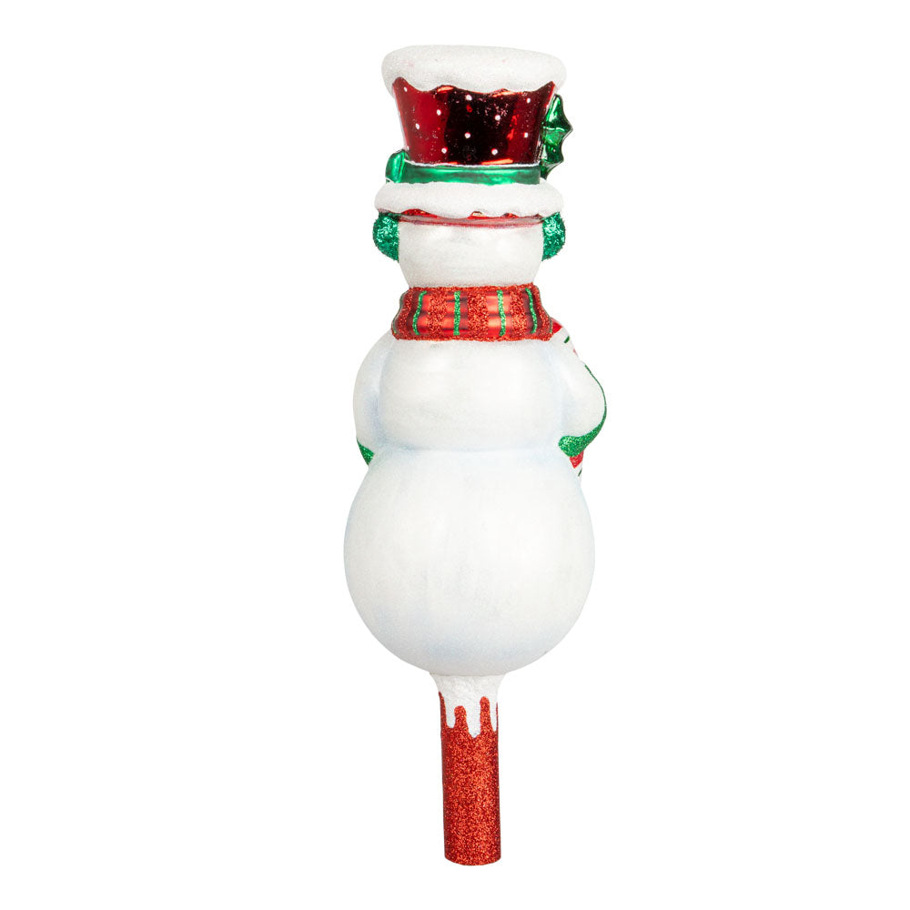 Frosty Finial topper. View of back.