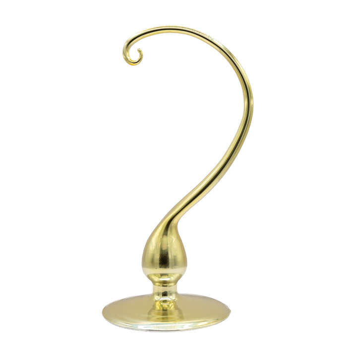 Small Glass Ornament Stand - Gold