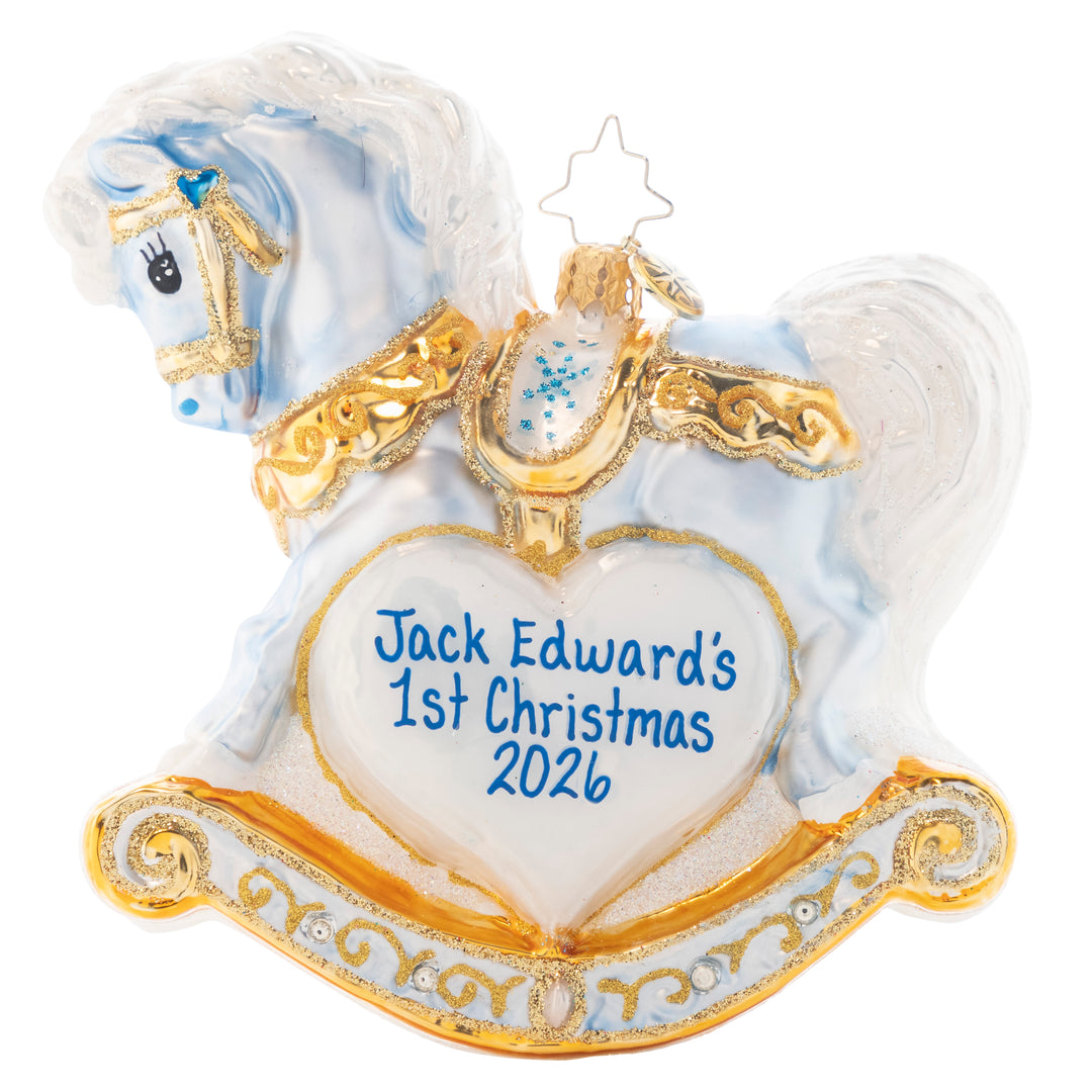 Baby's First Christmas Foal Personalized