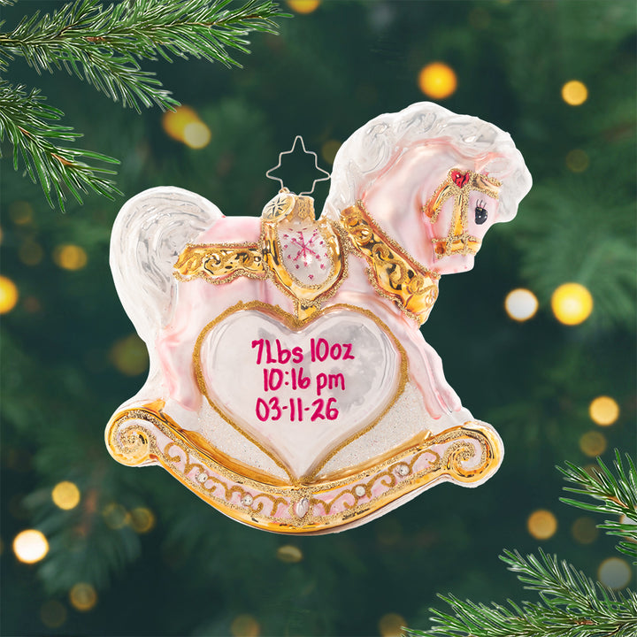 Baby's First Christmas Filly Personalized