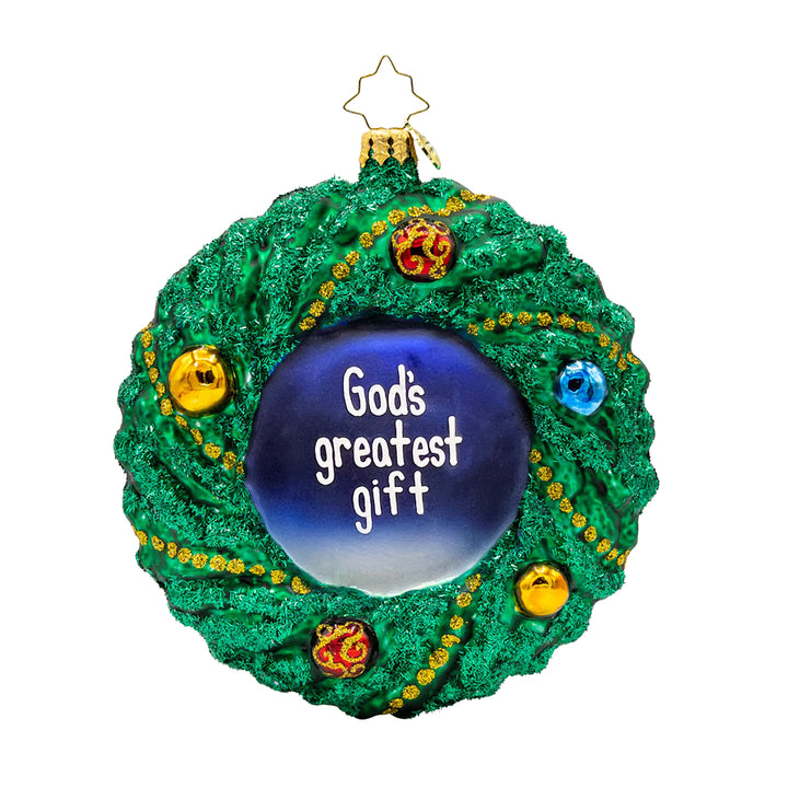 Sacred Harmony Wreath Personalized