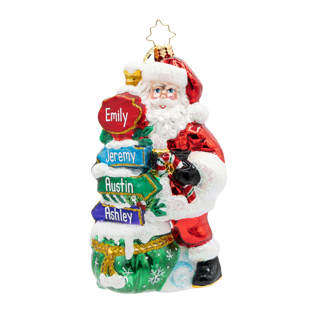 Sign of the Seasons Santa Personalized