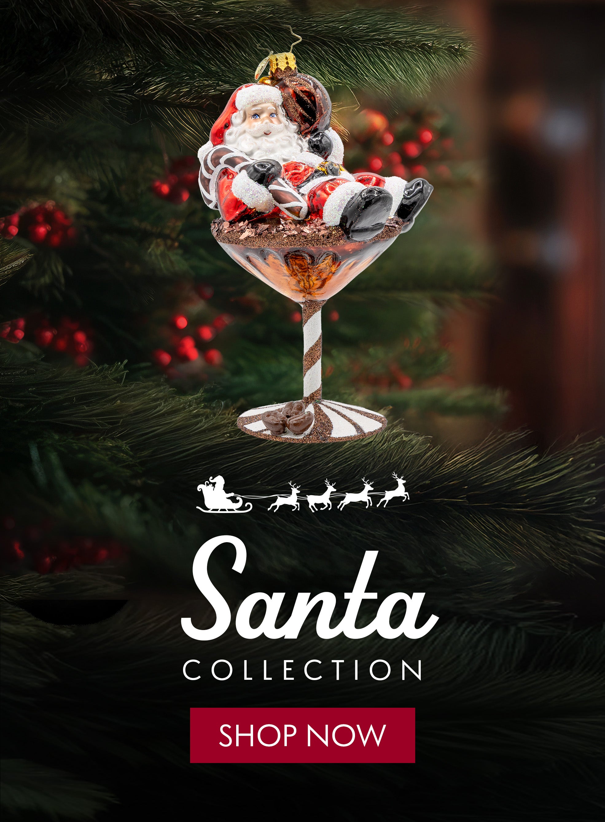 Christopher Radko Santa Ornaments Shop Now