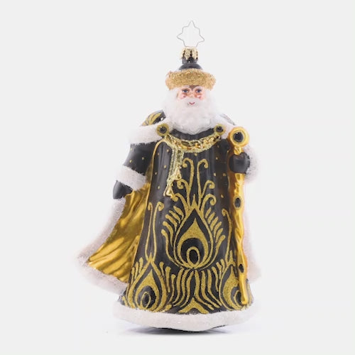 Ebony Elegance Santa Signed
