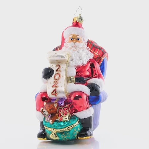 Santa's 2024 Checklist Chair