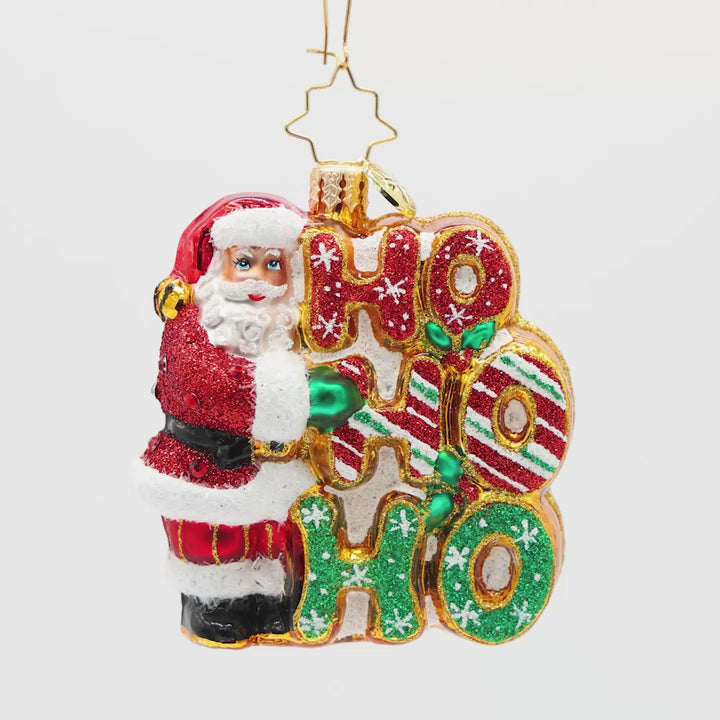 Merry Ho Ho Ho Santa Gem