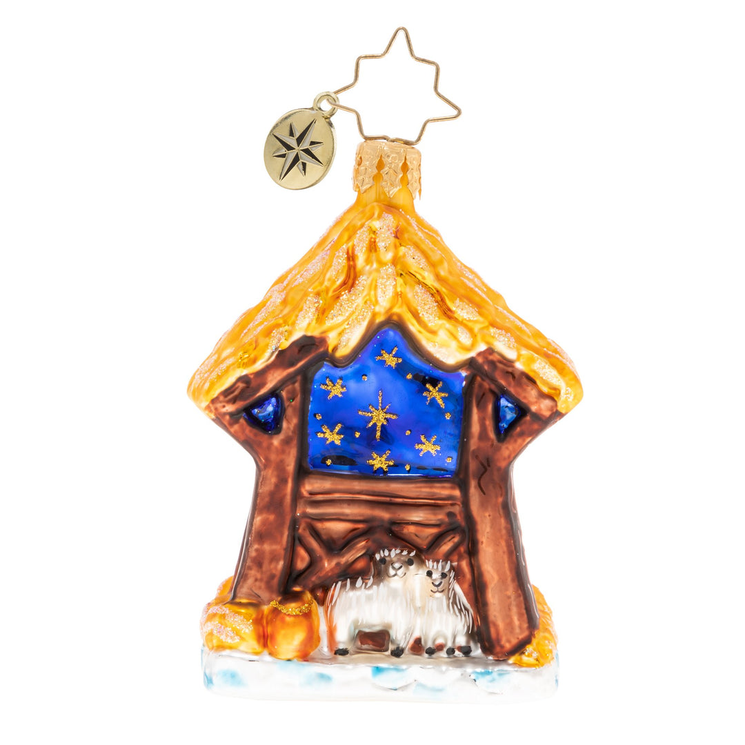 Back - Ornament Description - Miracle in the Manger Gem: On a quiet December night in Bethlehem, a miracle took place. The son of Mary and Joseph, Jesus came into the world to bless us with his grace.