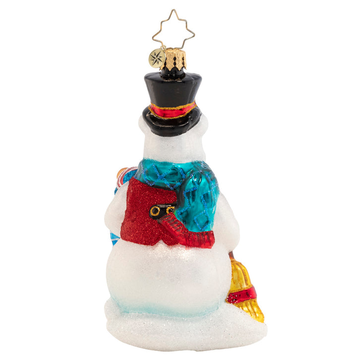 Back - Ornament Description - Frosty Fur Friends: Two sweet little snow-bears smile ear to ear, wishing you endless Christmas cheer and a very happy New Year.